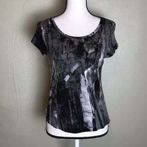 Simply Vera Black Gray White Super Soft T-Shirt PM